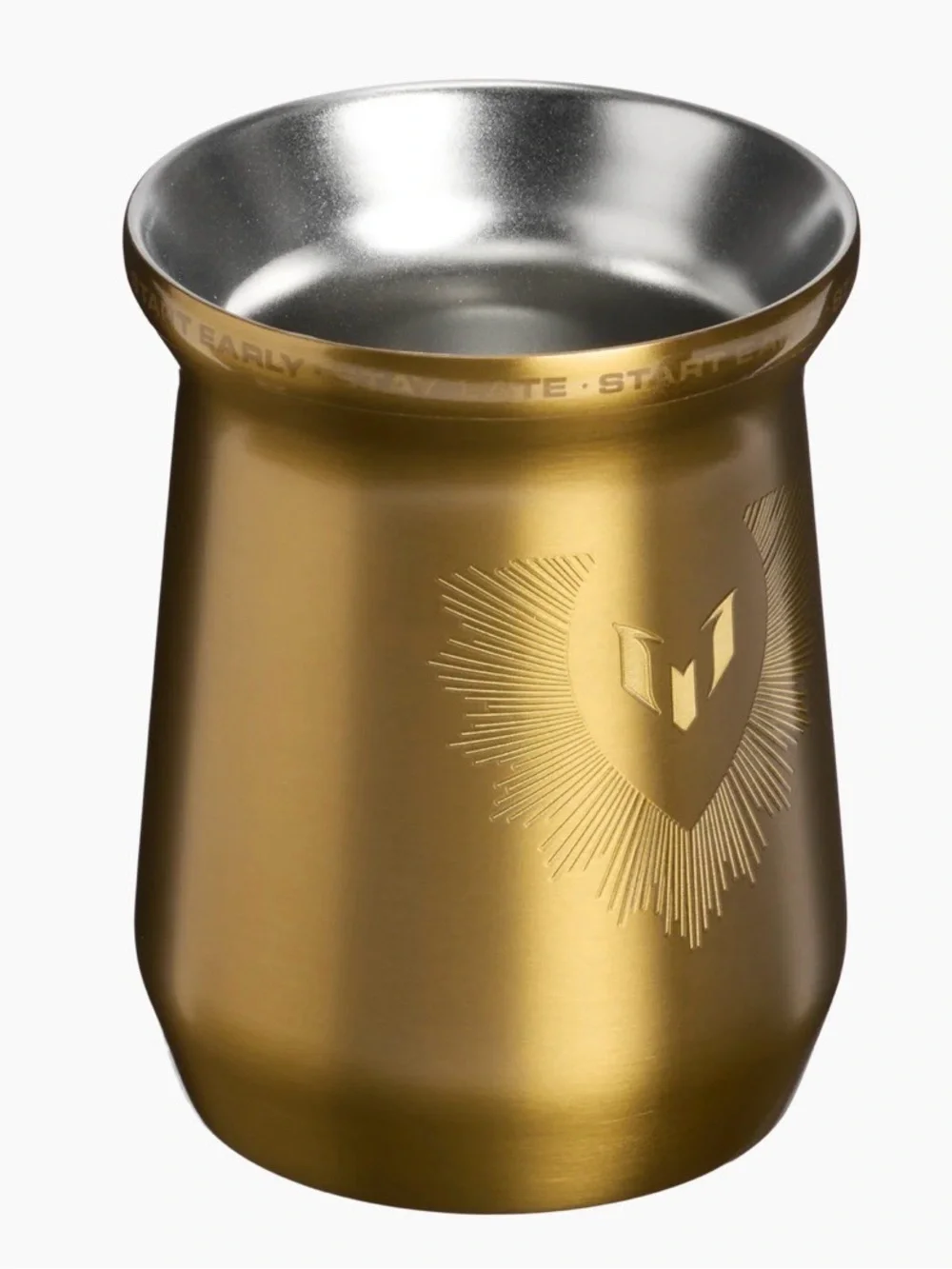 The Messi x Stanley classic Mate Mug 8oz Legacy Gold - Picture 3 of 4